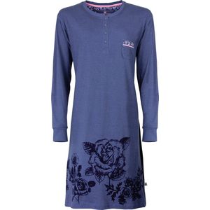Tenderness Dames Nachthemd - Blauw - Maat S