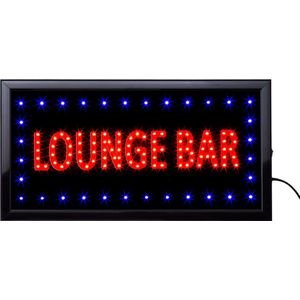 Led bord - Lounge bar - Led sign - Verlichting - Decoratie - 50 x 25cm - Uniek - Led borden - Ledbord - Light box - Led decoratie - Bar accessoires - Bar decoratie - Cave & Garden