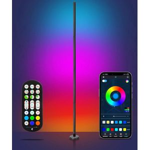 Led-vloerlamp RGB - moderne sfeerverlichting - 1 stuk - 165 cm - kunststof