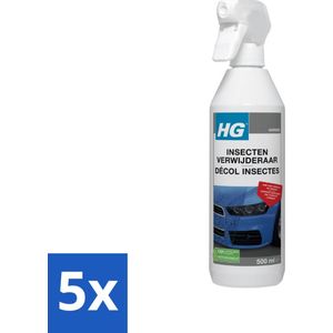 HG - Insectenverwijderaar - Verwijdert Hardnekkige Insectresten - 500 ml - Bulkverpakking - 5 stuks