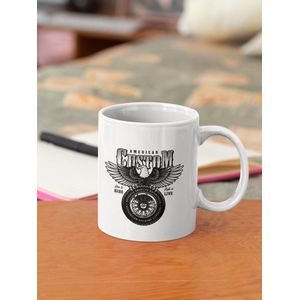 Rick & Rich Mok - Mok American Custom - Mok Motor & Trucker - Mug Skulls - Mok met opdruk - Grappige Mok - Witte koffie mok bedrukt - Witte thee mok - Mug quote - Mok met quote - Cadeau voor man - Cadeau voor vrouw