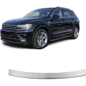 Achterbumper Bescherming Lijst Chrome Geborsteld RVS Bumper Beschermer Geschikt voor Volkswagen Tiguan II 2016 t/m 2023