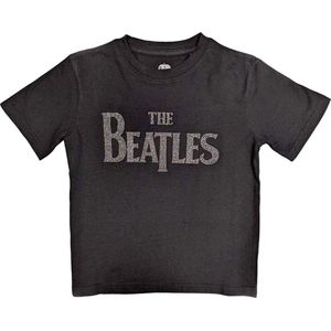 The Beatles - Drop T Kinder T-shirt - Kids tm 12 jaar - Zwart