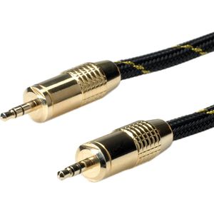 ROLINE GOLD 3,5 mm audio kabel M/M, Retail Blister, 10 m