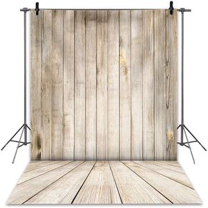 Ibenzoa® Vintage Houten Achtergrond: Rustieke Textuur voor Fotografie en Decoratie (1.5 x 2.1 m)