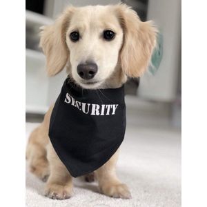 Honden bandana Security zwart - hond - bandana - zwart - security