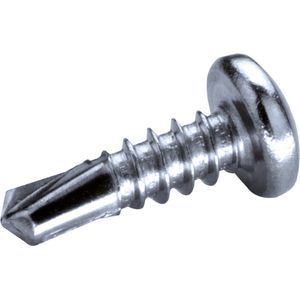 GOEBEL® - 1000 x Bolkop boorschroeven (Ø x L) 4,2 x 13 mm Staal Verzinkt met Zonder Ring DIN7504 SQ - Schroeven - 4180142130