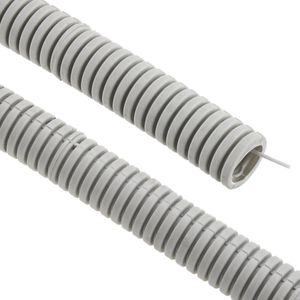 BeMatik - PVC ribbelbuis met geleiding M-20 100 m grijs