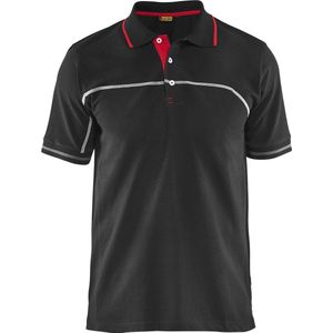 Blåkläder 3389- Poloshirt Zwart/Rood maat XS