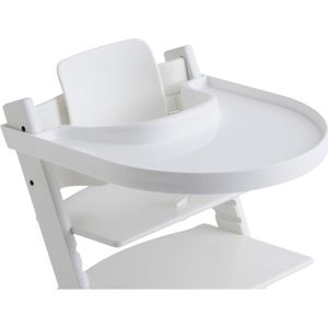 Trapp Tafel – geschikt voor alle versies van de Stokke stoel, eenvoudig te monteren, 100% BPA-vrij, wit