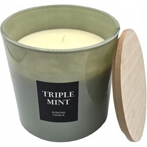 Geurkaars Triple Mint 15 x 15 cm - 720 gram