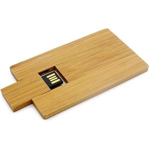 Hout creditcard usb stick 64gb