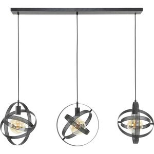 Hanglamp Zwart Metaal - 3-Lichts - Cosmos - Giga Meubel