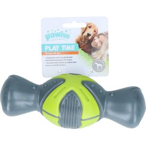 Pawise Dog Squeaky Bone – Piepend hondenspeelgoed – Diverse texturen – Eenvoudig te reinigen – Flexibel – Groen – 8 cm
