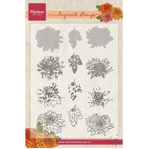 Marianne Design Stempel Tinys Chrysant - layering TC0858