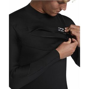 2025 Billabong Heren Foil 3/2mm Borst Ritssluiting Gbs Wetsuit ABYW100