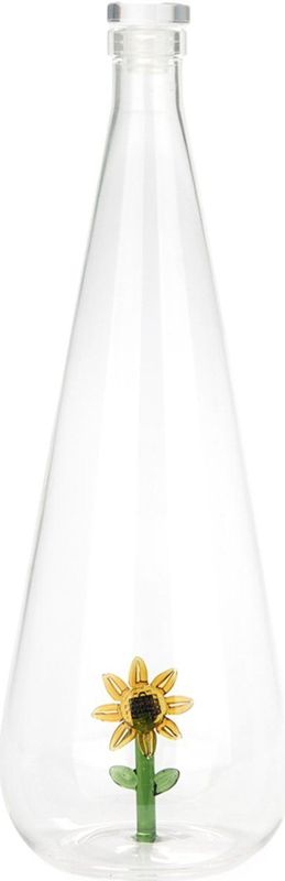 Balvi Waterfles Karaf Zonnebloem 1L glas