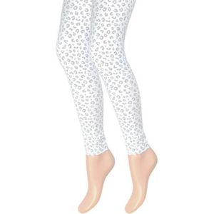 Kinderlegging - Luipaard print - Wit-Grijs - Maat 146-152