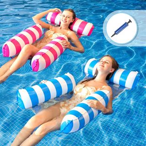 Waterhangmat - 2 Stuks - Water Hangmat - Luchtbed Zwembad - Luchtmatras Opblaasblaar - Zwembad - Strand - Waterspeelgoed - Vakantie - Must Have Voor In De Zomer!