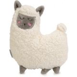 Beeztees Puppy Lama - Hondenspeelgoed - Pluche - Wit - 26x20x7,5 cm