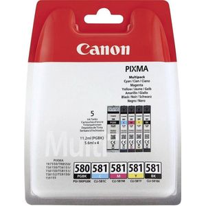Canon PGI-580/CLI-581 - Inkcartridge multipack / Zwart / Cyaan / Magenta / Geel