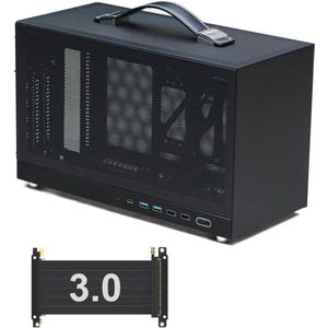 Draagbare 10.8L mini-ITX computerbehuizing met geavanceerde ventilatie en Type-C USB3.0