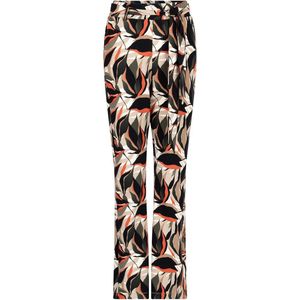 Zoso Broek Biba Printed Travel Trouser 244 1190 Redclay/camel Dames Maat - XL