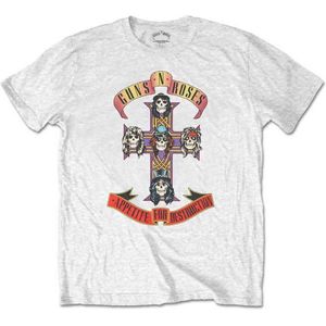 Guns N' Roses - Appetite For Destruction Kinder T-shirt - Kids tm 10 jaar - Wit