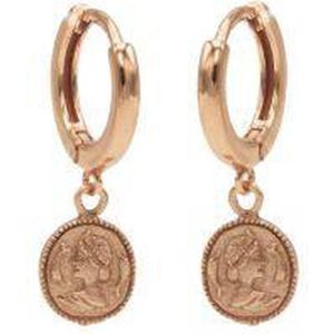 Karma hinged hoops symbool coin rosé gold M1968HIN