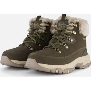 Skechers Trego - Snow Worries Dames Laarzen - Olijfgroen - Maat 37