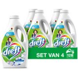 4x Dreft Vloeibaar Wasmiddel Blue Dream 32 Wasbeurten 1,4 liter