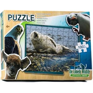 Puzzel Comedy Wildlife Lachende zeehond 100 stukjes