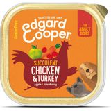 Edgard & Cooper Kuipje Vers Vlees Hondenvoer Kip - Kalkoen 150 gr