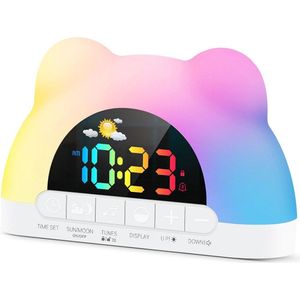 DailySupplies® Slaaptrainer Kinderen - Kinderwekker - Slaapwekker - Digitale Wekker - Multicolor