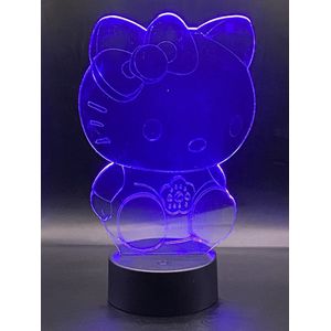 Hilset Creative - 3D Led Lamp - Hello Kitty