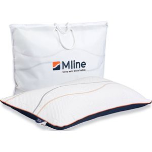 Active Pillow | Hoofdkussen | 17 cm hoog | Ergonomisch | Zomerzijde en winterzijde | Geschikt voor rugslapers en zijslapers | Wasbare tijk op 40 graden | Ventilerend | Anti allergeen | Traagschuim |