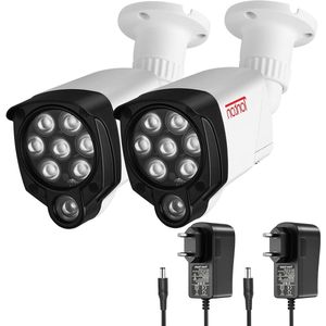 IR-licht voor bewaking geschikt voor zowel binnen- als buitengebruik van bewakingscamera's - 850 nm met groothoeklens, 2 Pack