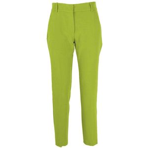 PINKO Groen Polyester Chino Broek Met Hoge Taille