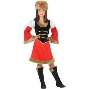 Russische Kozakken verkleed jurk/kostuum voor meisjes - Rusland thema - carnavalskleding - voordelig geprijsd 116