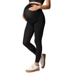 Be Mammy Dames Leggings - Zwangerschapskleding - Lange - Polyamide - BE-GI-1123 - Zwart - L-XL