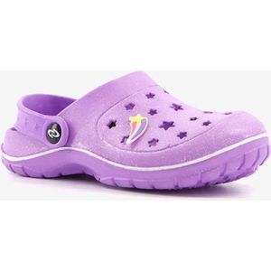 Paarse kinder klompen met glitters - Maat 27 - Clogs