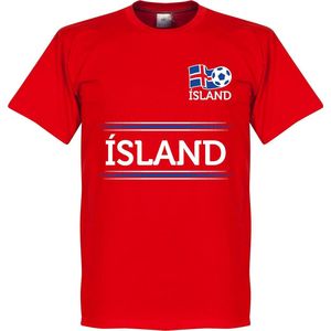Ijsland Keeper Team T-Shirt - Rood - L