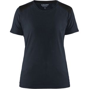 Blaklader Dames T-shirt 3479-1042 - Donker marineblauw/Zwart - XXXL