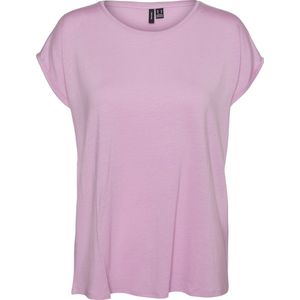 Vero Moda T-shirt Vmava Plain Ss Top Ga Jrs Noos 10284468 Pastel Lavender Dames Maat - S