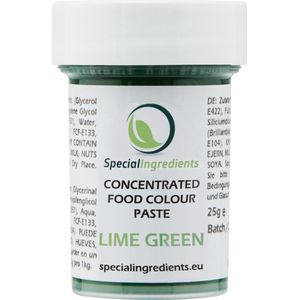 Geconcentreerde Voedingskleur Pasta - Limoen Groen - 25 gram