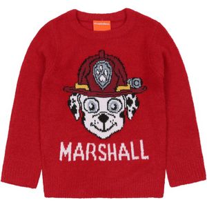 Paw Patrol Marshall - Jongens Rode Trui, Lange mouwen, Warm / 122