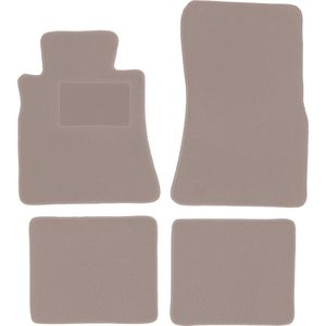 Beige velours matten voor: Mercedes SD W126 sedan (1979-1991)