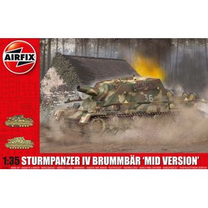 1:35 Airfix 1376 Sturmpanzer IV Brummbar Mid Version Plastic Modelbouwpakket