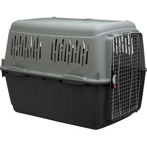 Duvoplus - Reisbench - Hond - Bracco Eco Iata Travel Box 7 102x73x76,5cm - Max. 35-60kg Grijs/groen - 1st