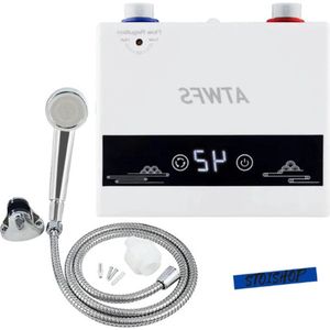Boiler - Doorstromer - Doorstroom Boiler - Doorstroom Verwarmer - Elektrisch - Douche/Keuken - Automatische Thermostaat - Met Douchekop